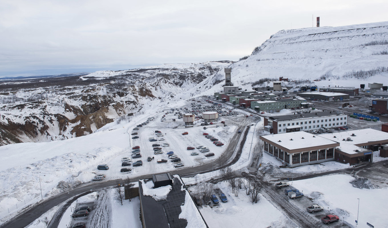 Delar av LKAB:s gruva i Kiruna. Arkivbild. Foto: Fredrik Sandberg/TT