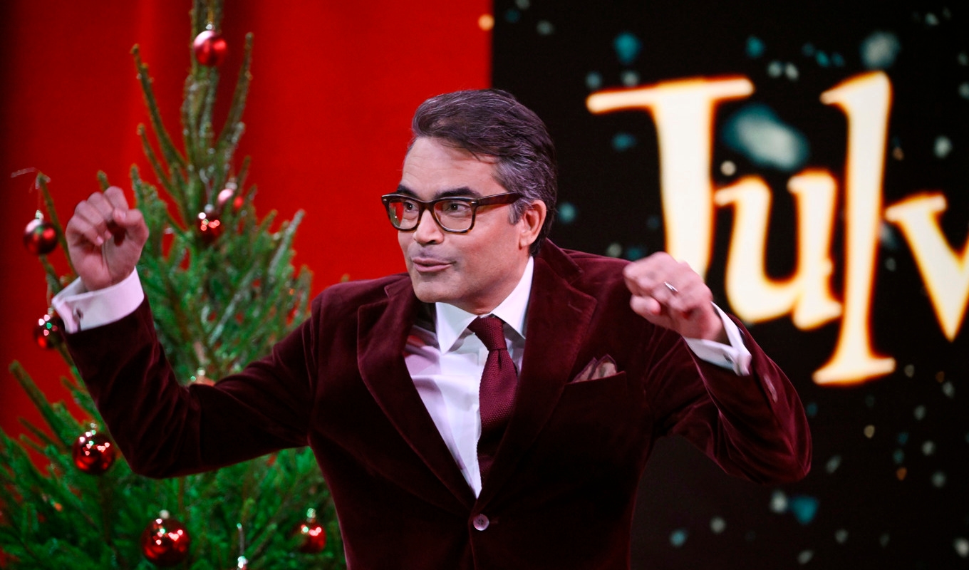 David Batra presenterades på tisdagen som årets julvärd i SvT. Foto: Anders Wiklund/TT