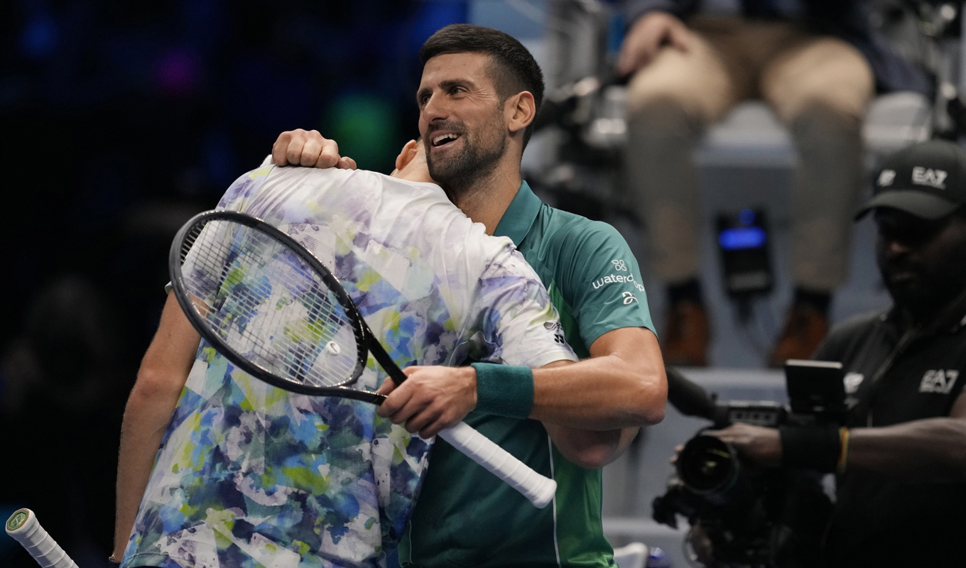 Novak Djokovic besegrade Hubert Hurkacz. Foto: Antonio Calanni/AP/TT