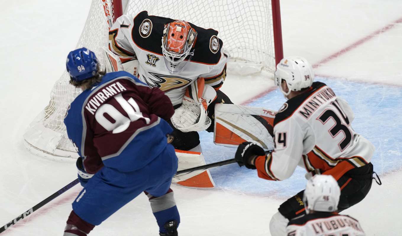 Colorado krossade Anaheim med 8–2. Foto: David Zalubowski/AP/TT