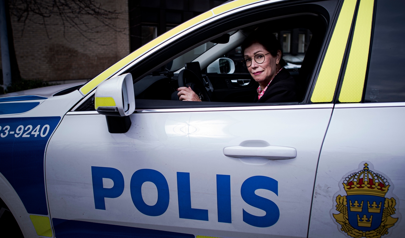 Polisförbundets ordförande Katharina von Sydow. Arkivbild. Foto: Tim Aro/TT