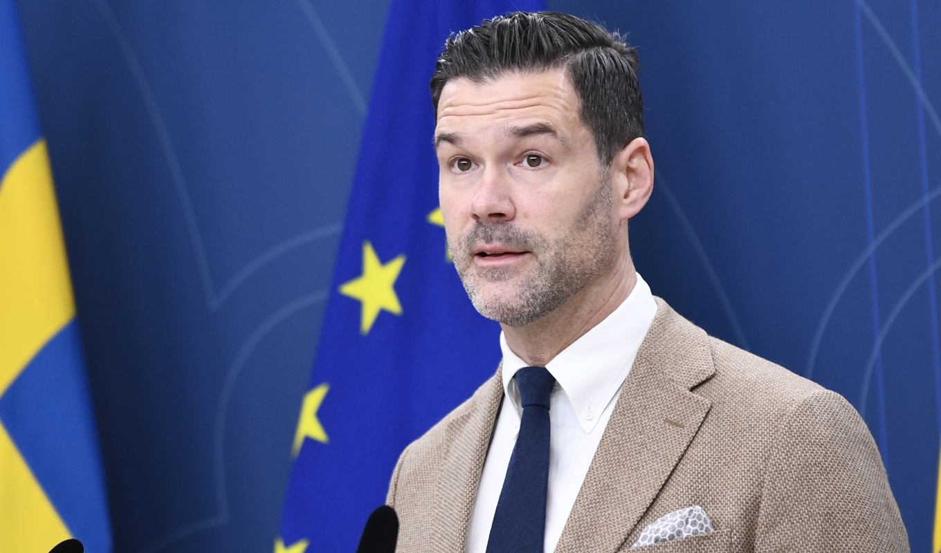 Utrikeshandelsminister Johan Forssell (M). Arkivbild. Foto: Lars Schröder/TT