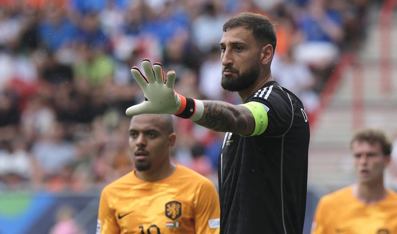 Italien och målvakten Gianluigi Donnarumma har ett tufft gruppspel som väntar i EM-slutspelet i Tyskland. Foto: Patrick Post/AP/TT