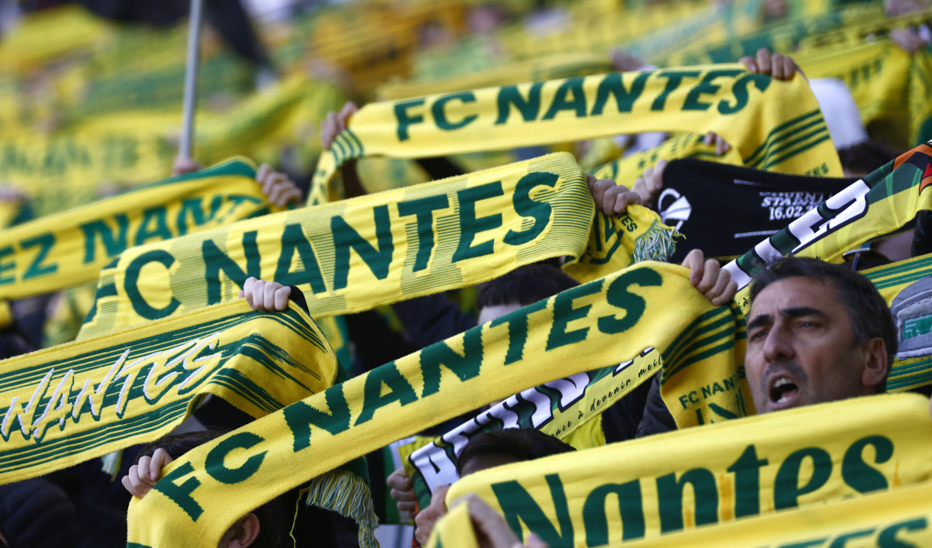 En 31-årig Nantes-supporter misstänks ha mördats innan matchen mot Nice på lördagen. Arkivbild, Foto: Jeremias Gonzalez/AP/TT