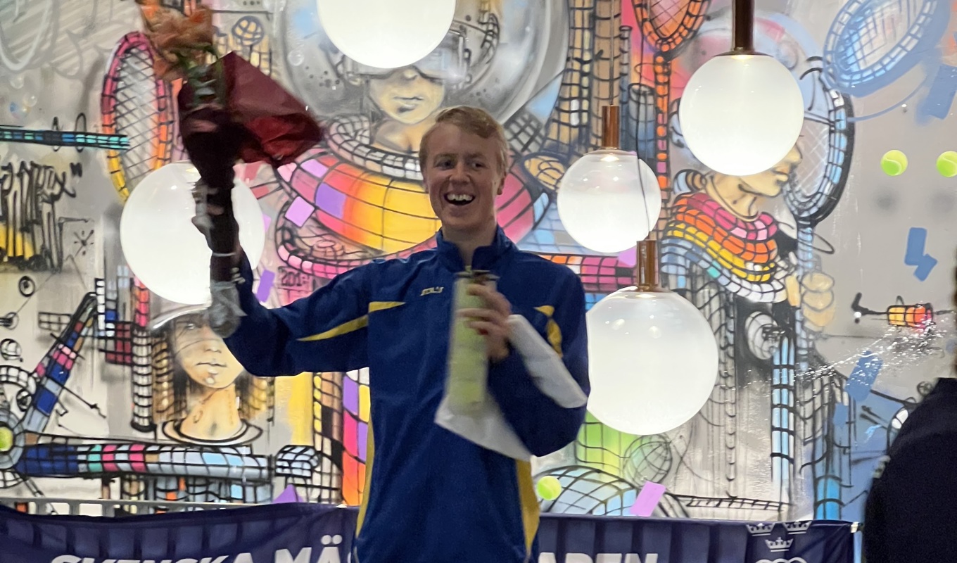Erik Prusakiewicz segrade i Malmö Open och är en av spelarna det satsas på inför Special Olympics i Australien 2027, en breddsatsning för utövare med intellektuell funktionsnedsättning.Foto: Svenska Tennisförbundet
