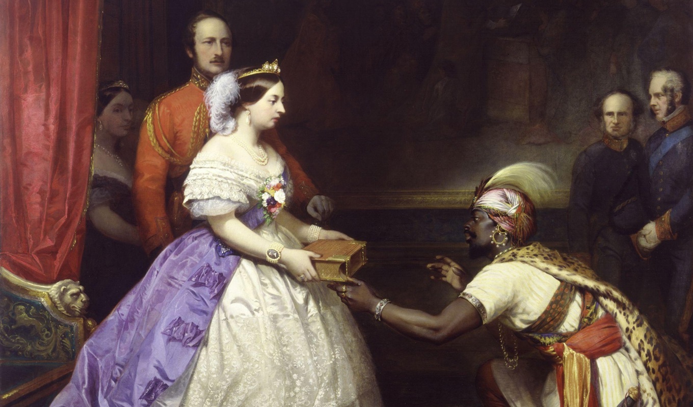 Är vår förståelse kulturellt betingad? The Secret of England’s Greatness, målning av Thomas Jones Barker (1815–1882). Foto: National Portrait Gallery/Public Domain