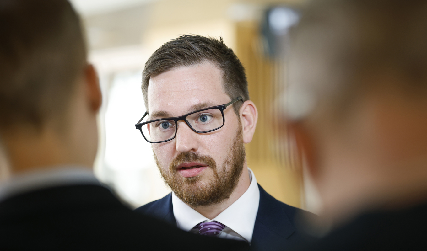 Vänsterpartiets utrikespolitiske talesperson Håkan Svenneling (V). Arkivbild. Foto: Christine Olsson/TT