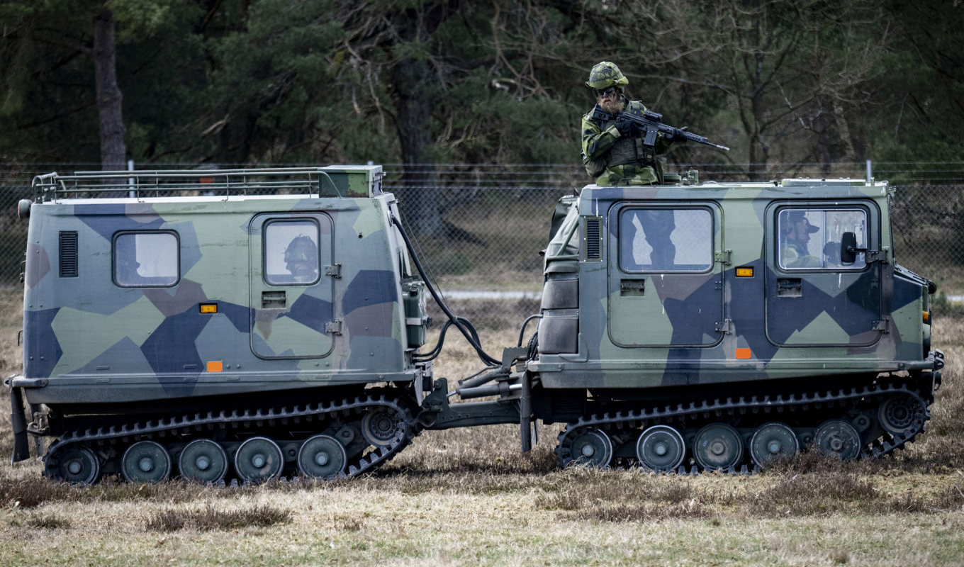 Bandvagn 206 under en uppvisning med Hemvärnet. Arkivbild. Foto: Johan Nilsson/TT