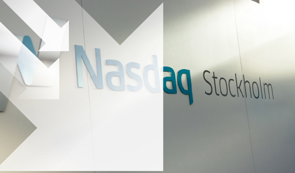 Fallande kurser på Stockholmsbörsen. Arkivbild. Foto: Johan Hallnäs/TT