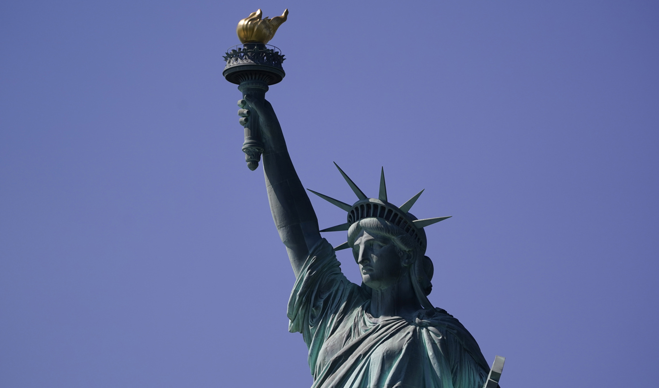 Lägre inflation i frihetsgudinnans land. Arkivbild. Foto: Seth Wenig/AP/TT