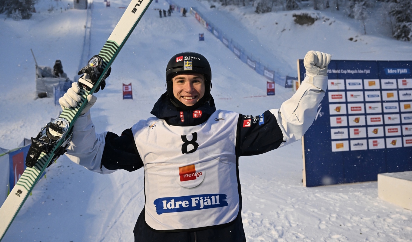 Filip Gravenfors kom tvåa i puckelpist i Georgien. Arkivbild. Foto: Nisse Schmidt/TT
