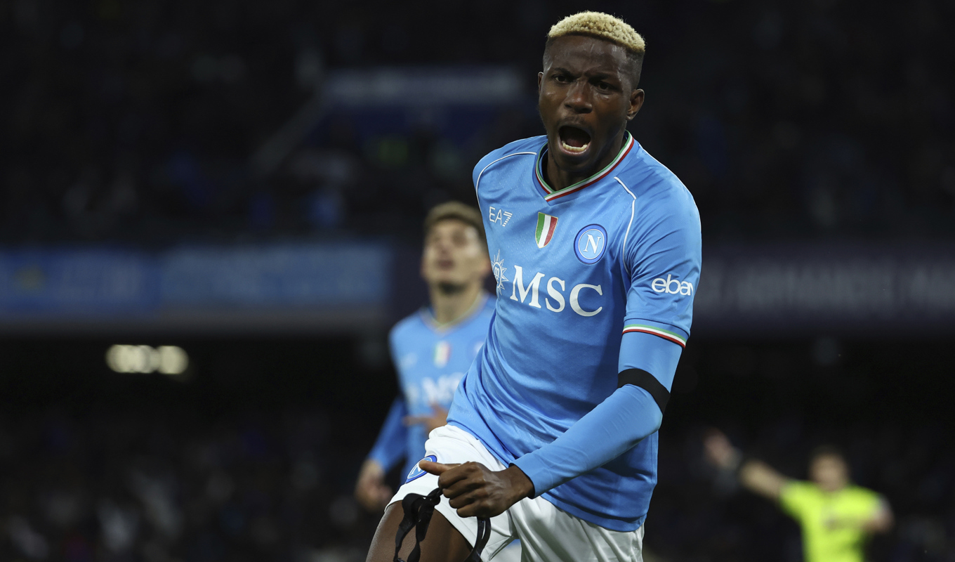Napolis Victor Osimhen. Arkivbild. Foto: Alessandro Garofalo/AP/TT