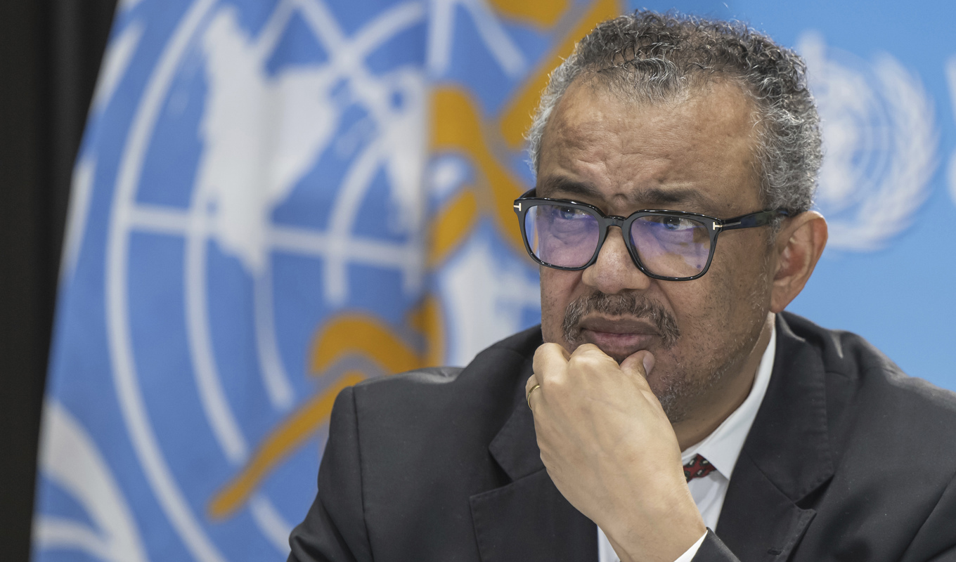 WHO-chefen Tedros Adhanom Ghebreyesus beskriver situationen i Gazaremsan som en mardröm. Foto: Martial Trezzini