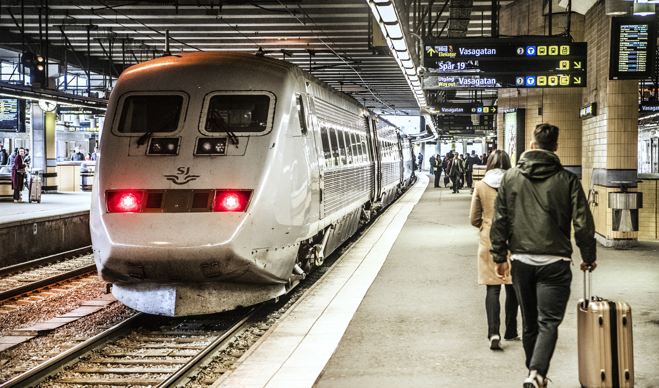 En olycka orsakar förseningar i tågtrafiken på sträcken Stockholm-Göteborg. Arkivbild. Foto: Tomas Oneborg/SvD/TT