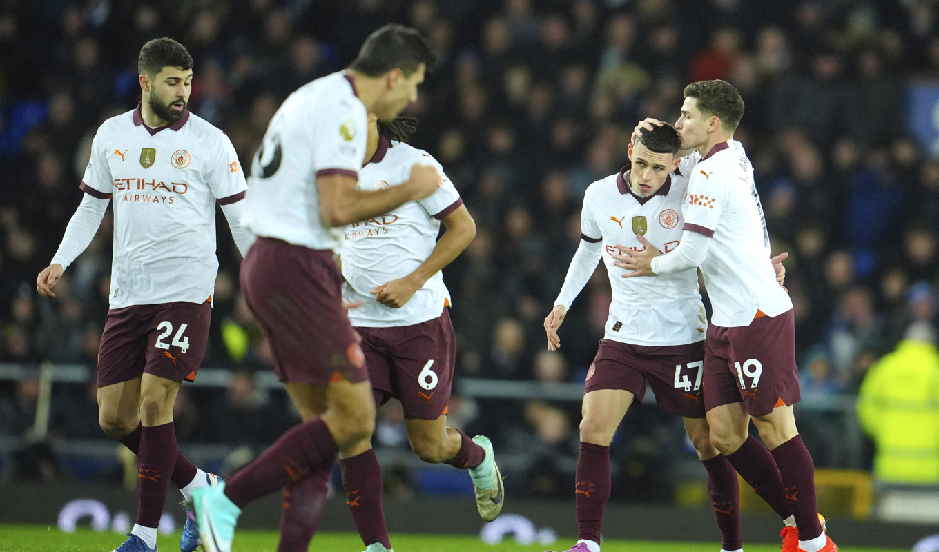 Manchester City vann mot Everton. Foto: Jon Super/AP/TT