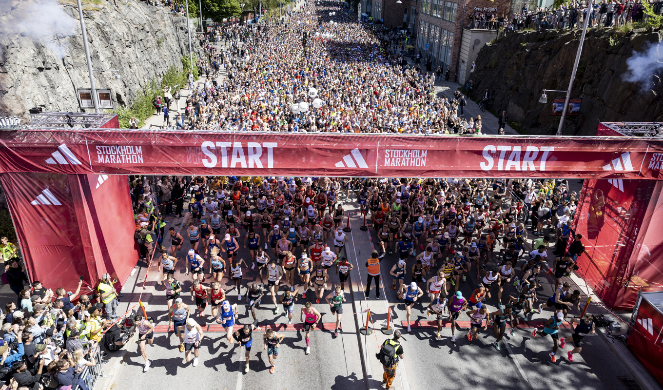Starten i Stockholm Marathon 2023. Foto: Christine Olsson/TT