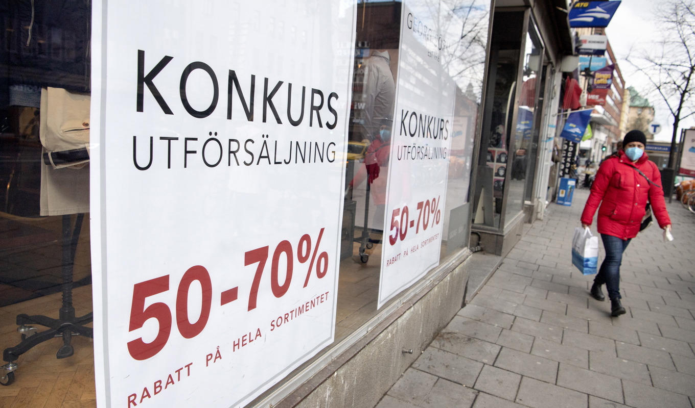 Under 2023 inkom 394 konkurser, en ökning med 84 procent jämfört med 2022. Arkivbild. Foto: Jessica Gow/TT