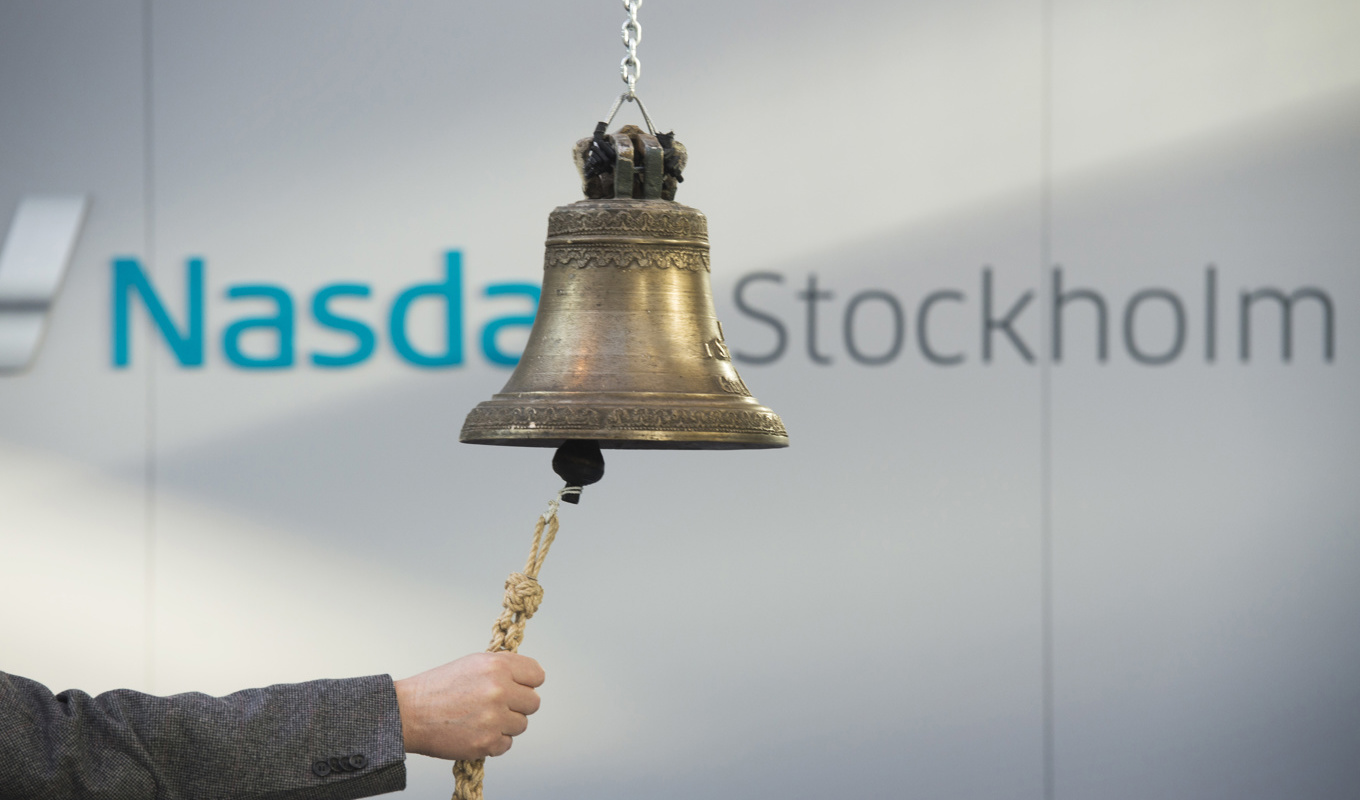 Börsklockan klämtar för sista gången i år. Arkivbild. Foto: Fredrik Sandberg/TT
