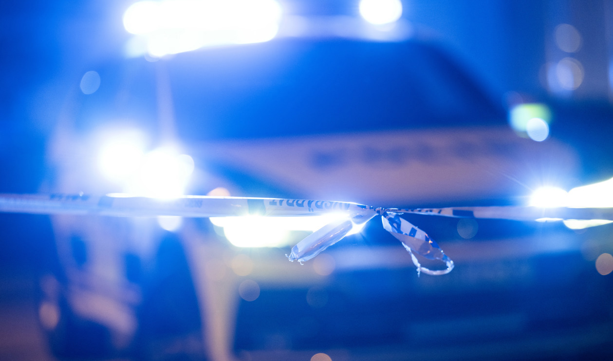 Två personer har förts till sjukhus efter en brand i ett flerfamiljshus. Arkivbild. Foto: Johan Nilsson/TT