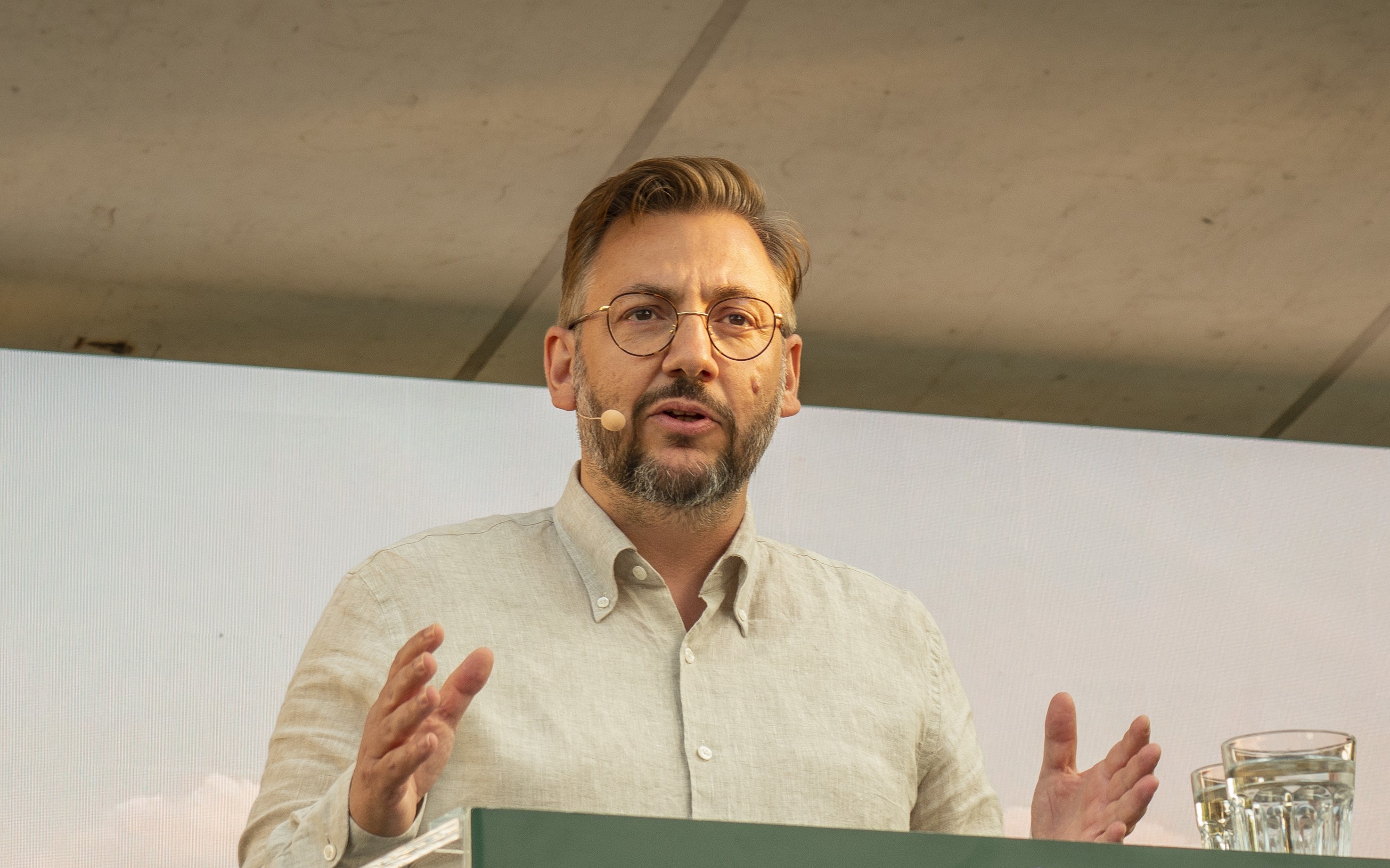 Muharrem Demirok, partiledare för Centerpartiet. Foto: Bilbo Lantto