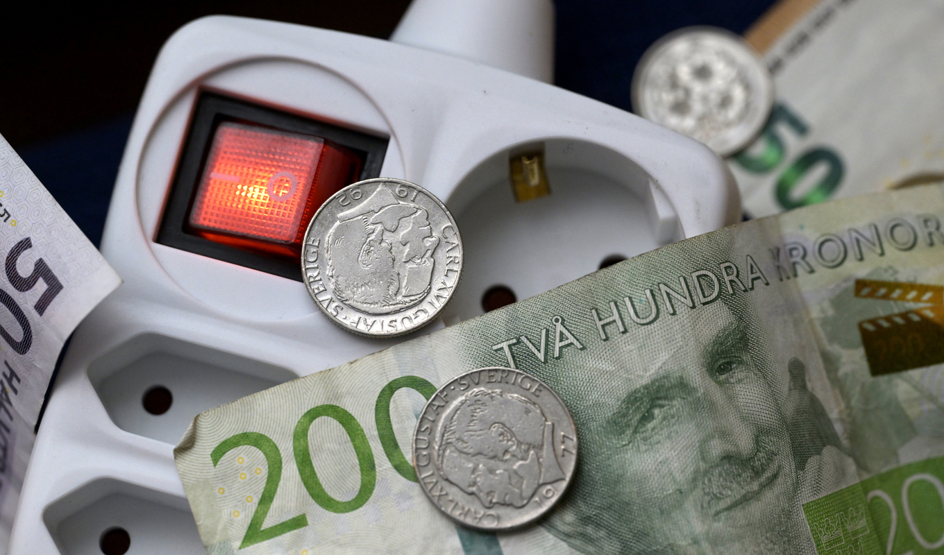 Elpriset rusar. Arkivbild. Foto: Janerik Henriksson/TT