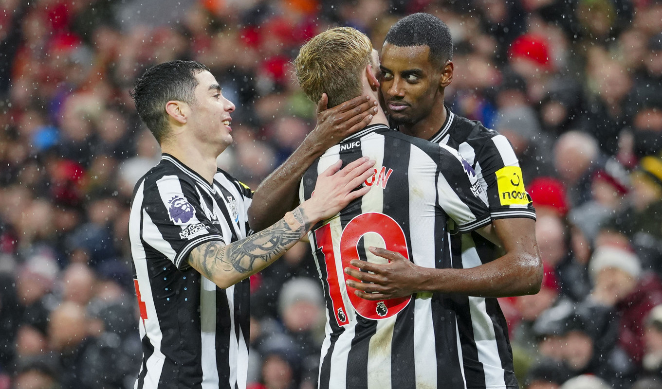 Alexander Isak, målskytt för Newcastle i FA.-cupen. Foto: Jon Super/AP/TT