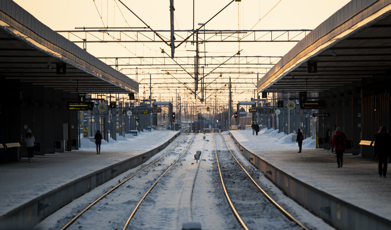 Snö och is skapar problem för tågen. Arkivbild. Foto: Carl-Olof Zimmerman/TT