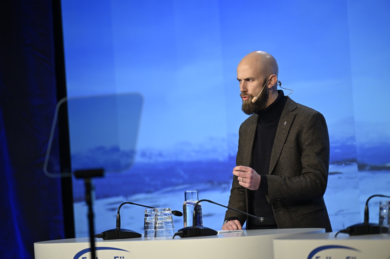 Kriget handlar om att individen måste hjälpa staten och samhället att avvärja ett existentiellt hot, säger Carl-Oskar Bohlin (M). Arkivbild. Foto: Pontus Lundahl/TT