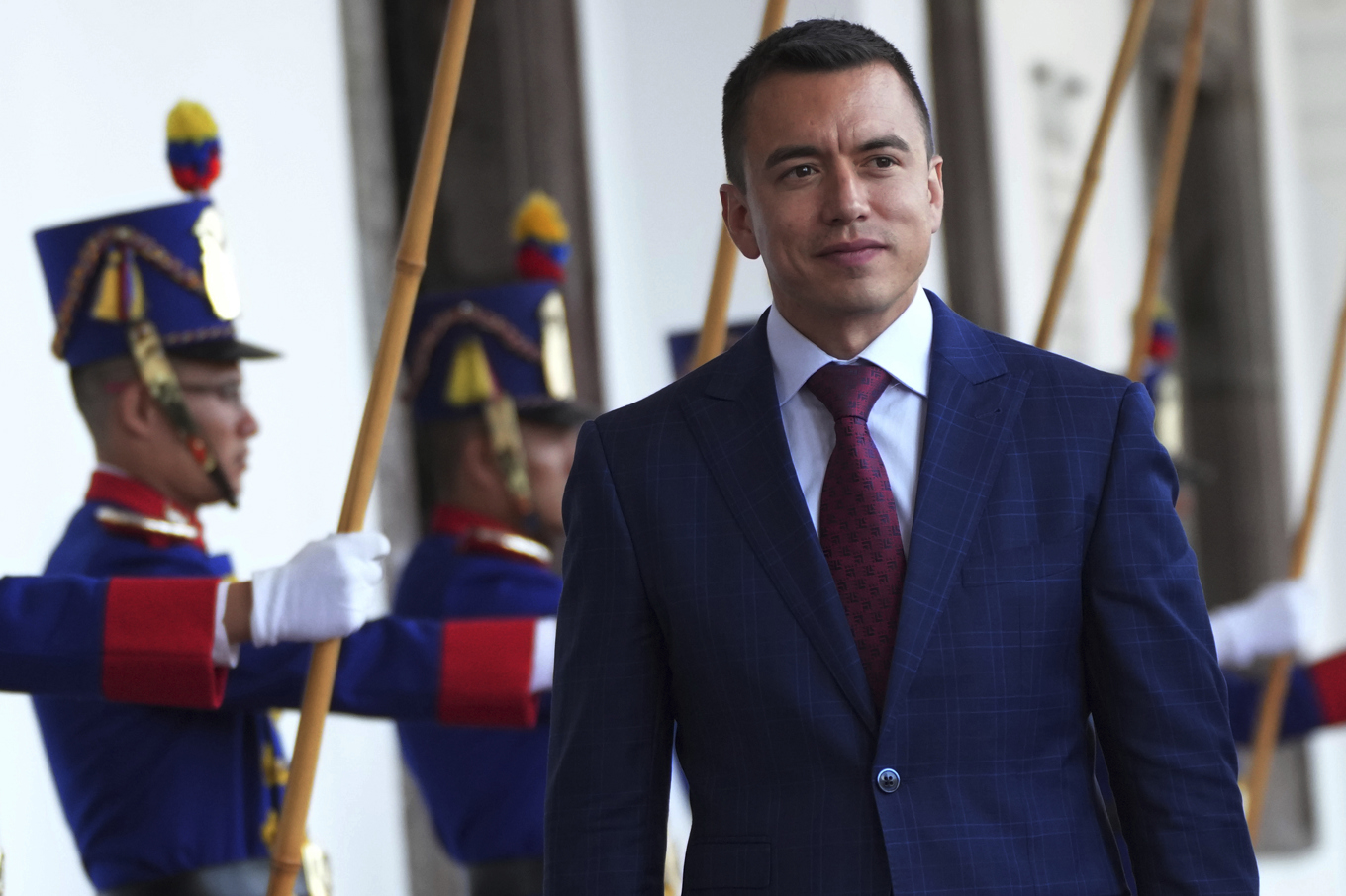 Ecuadors president Daniel Noboa har utlyst undantagstillstånd i landet utan att ange ett specifikt skäl. Men det sammanfaller med att en ökänd gängledare och narkotikahandlare rymt. Arkivbild. Foto: Dolores Ochoa/AP/TT
