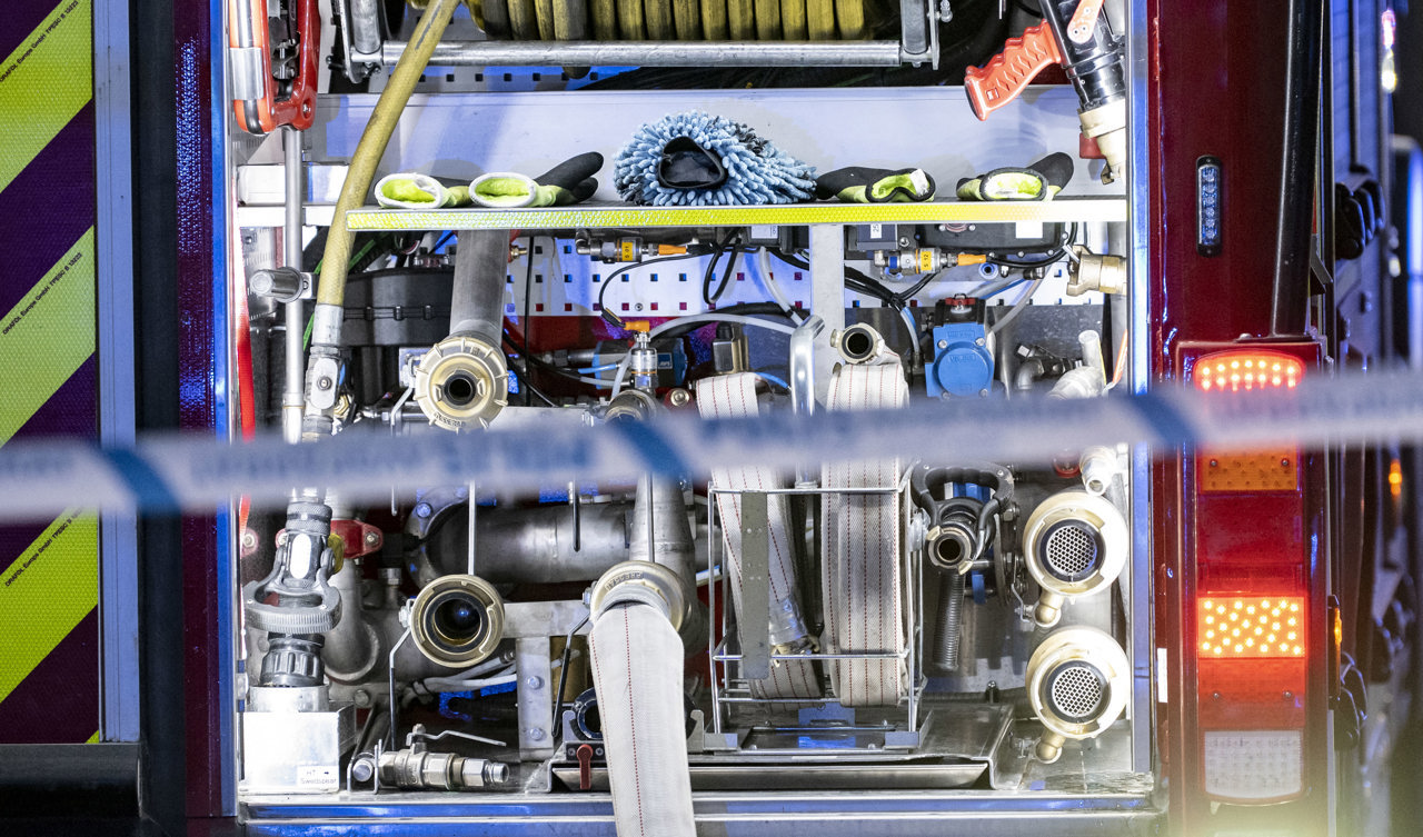 En person avled i en brinnande villa natten till onsdagen. Arkivbild. Foto: Johan Nilsson/TT