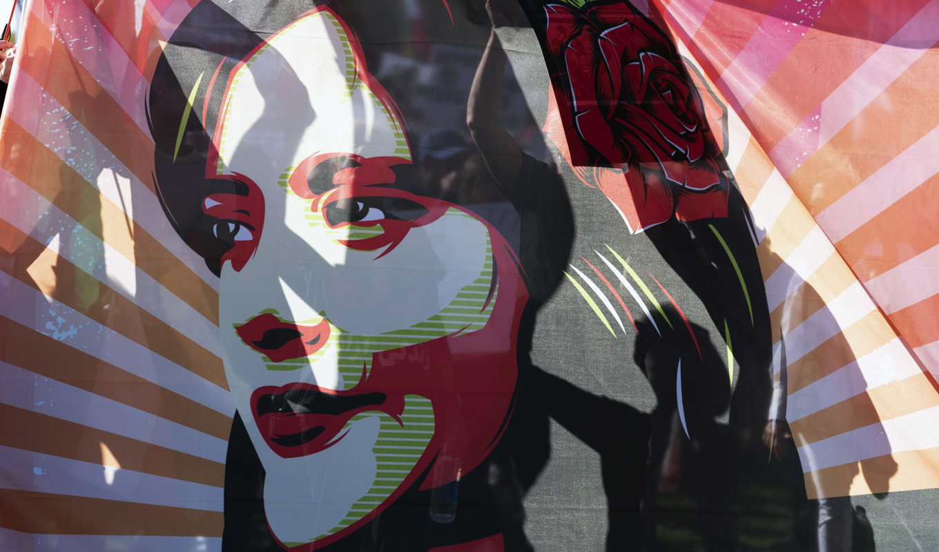 Rapporteringen om Mahsa Zhina Aminis död i den iranska moralpolisens förvar blev startskottet för landsomfattande demonstrationer mot den islamiska regimen. Arkivbild. Foto: Jose Luis Magana/AP/TT