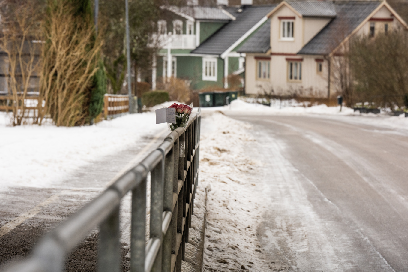 En 16-årig pojke avled natten mot söndagen efter att ha skadats med ett vasst föremål i centrala Örkelljunga. Foto: Rickard Nilsson/TT