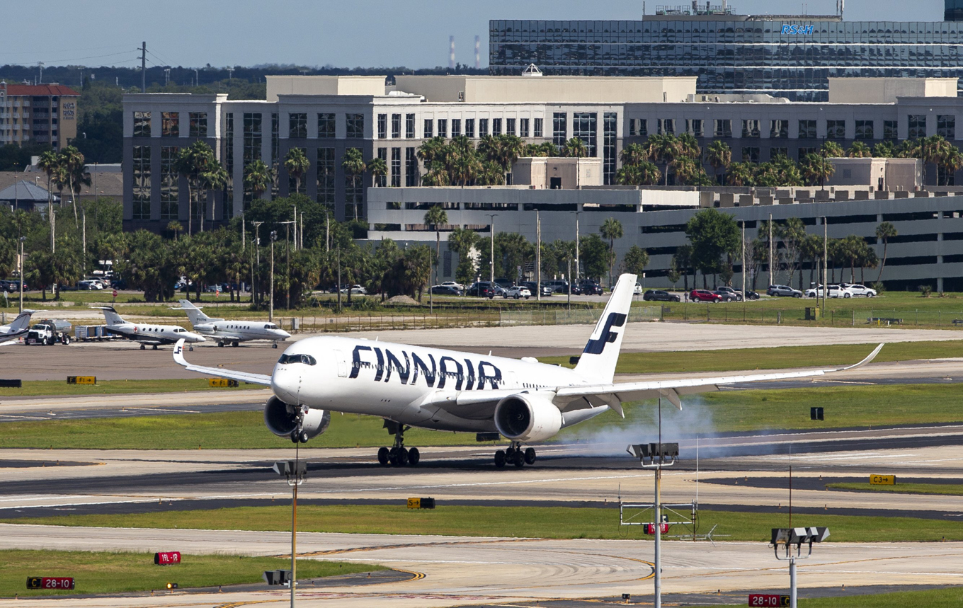 Finnair erbjuder sina passagerare att boka om. Arkivbild. Foto: Chris Urso