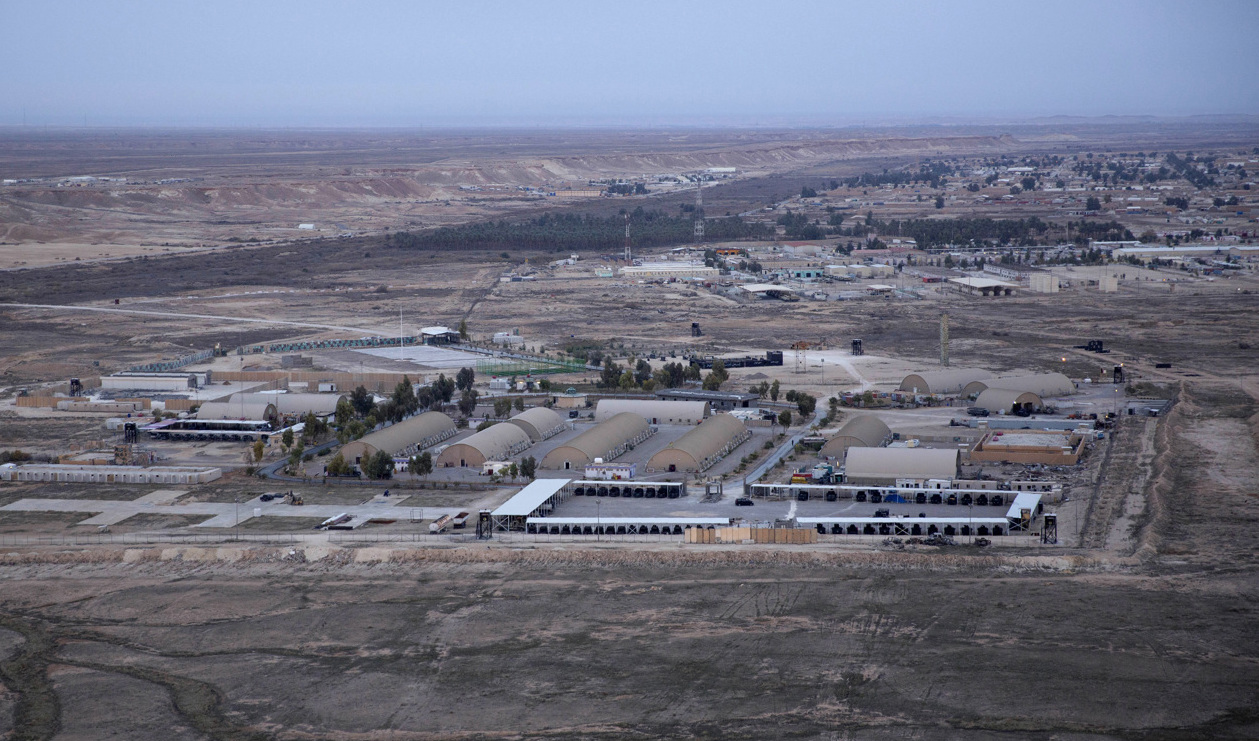 Flygbasen Ain al-Asad i Irak. Arkivbild. Foto: Nassr Nassr/AP/TT