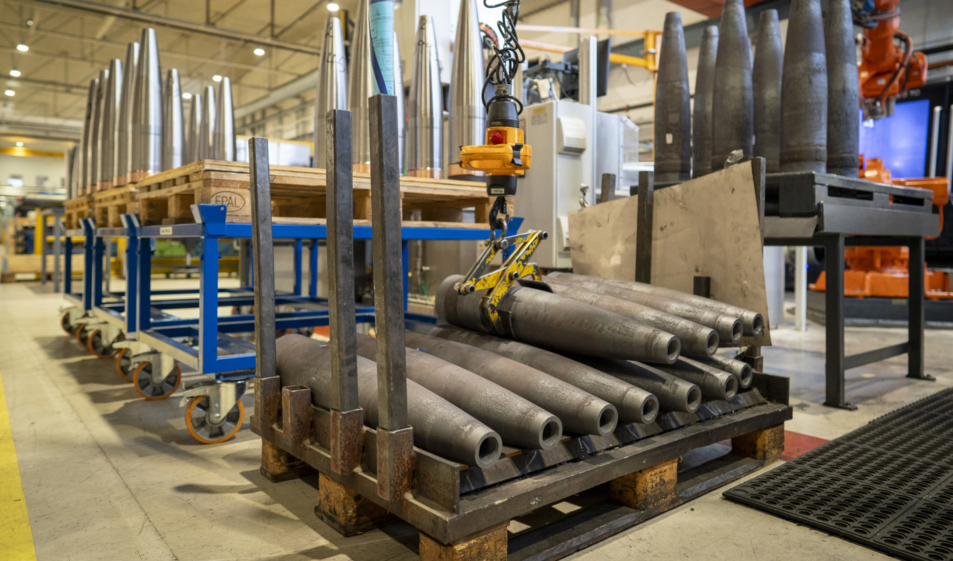 Nammo tillverkar bland annat artillerigranater. Arkivbild. Foto: Heiko Junge/NTB/TT