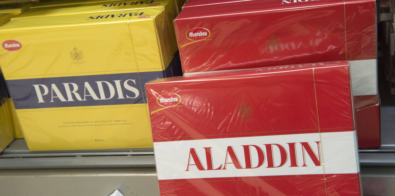 Under förra året svartlistades livsmedelsjätten Mondelez, som bland annat äger varumärket Marabou, eftersom bolaget bedrev verksamhet i Ryssland. Nu har kungahuset slopat Marabou som hovleverantör. Arkivbild. Foto: Bertil Enevåg Ericson/TT