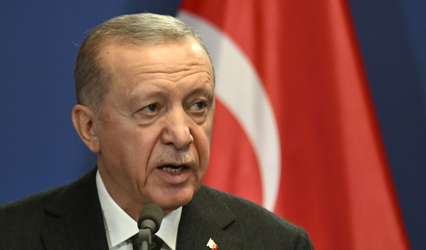 Recep Tayyip Erdogan, Turkiets president. Arkivbild. Foto: Denes Erdos/AP-TT