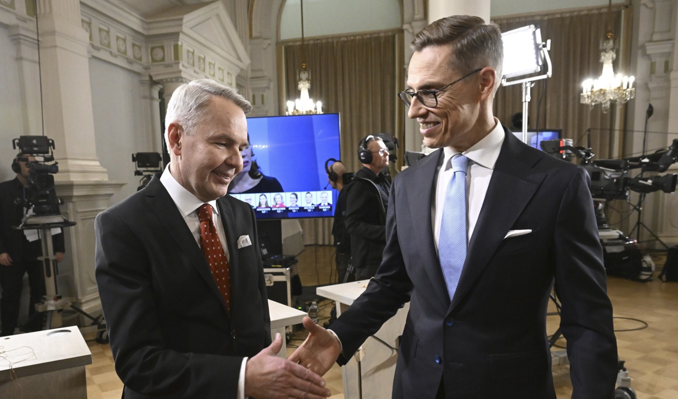 Pekka Haavisto och Alexander Stubb möts igen i nästa valomgång. Foto: Markku Ulander/Lehtikuva/TT