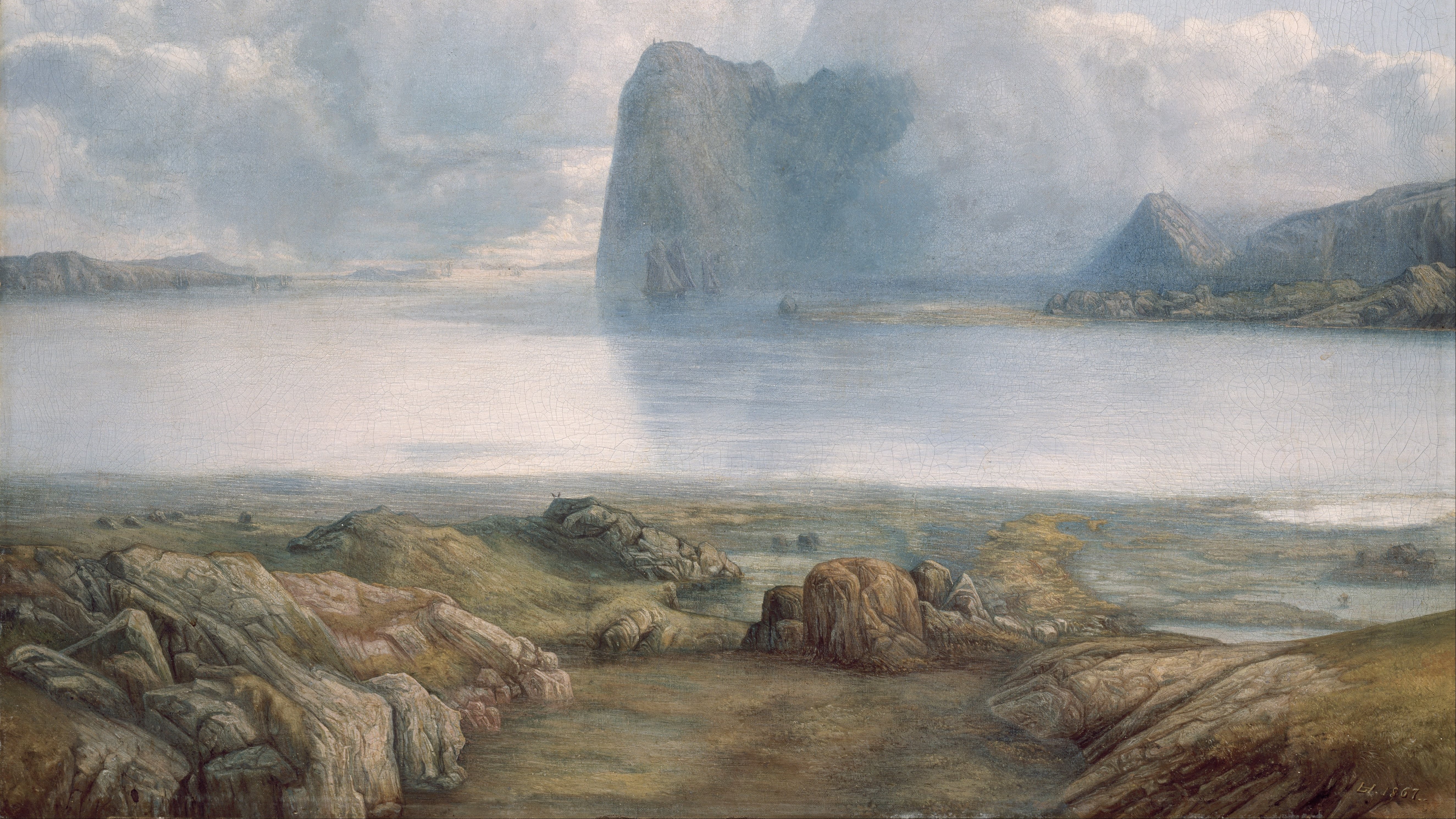 Många konstnärer har kallats för en ljusets mästare – norrmannen Lars Hertervig är på goda grunder en av dem. (Beskuren.) Foto: Public Domain