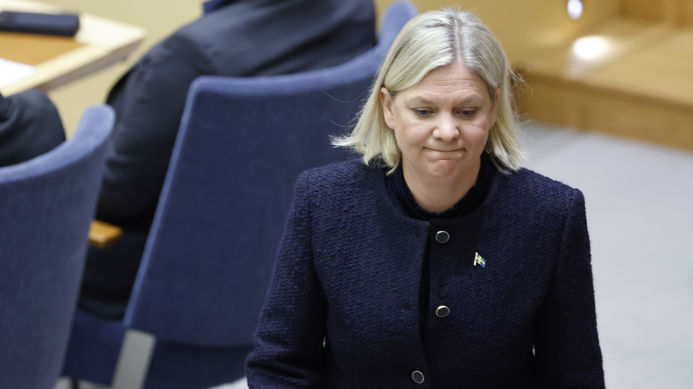 Magdalena Anderssons förtroendesiffror sjunker för tredje mätningen i rad. Arkivbild. Foto: Christine Olsson/TT