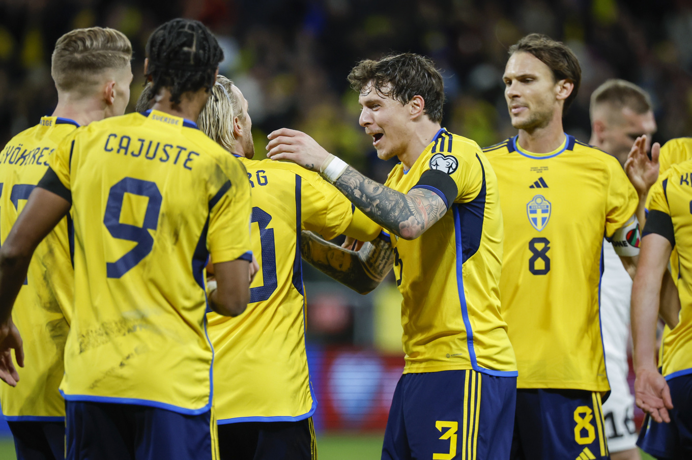 Herrlandslaget ska möta Danmark i juni. Foto: Christine Olsson/TT