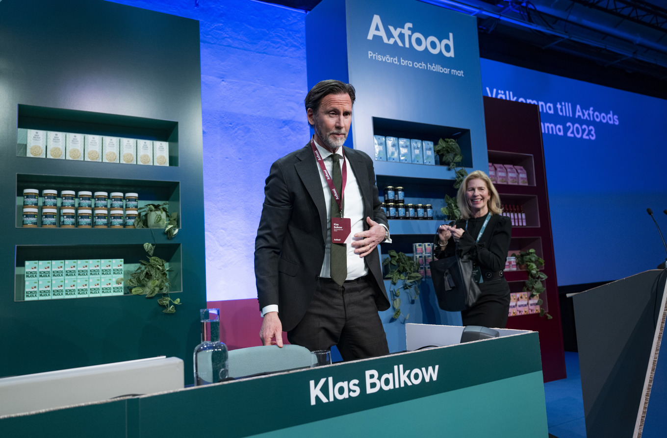 Klas Balkow lämnar sin post som vd för Axfood. Arkivbild. Foto: Pontus Lundahl / TT