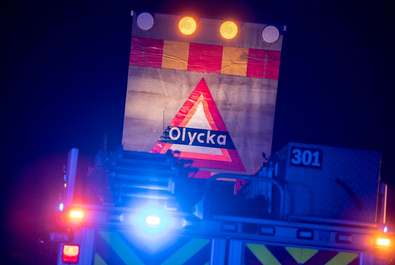 En kvinna i 50-årsåldern har dött efter en trafikolycka på E6 nära Falkenberg på lördagskvällen. Arkivbild. Foto: Johan Nilsson/TT