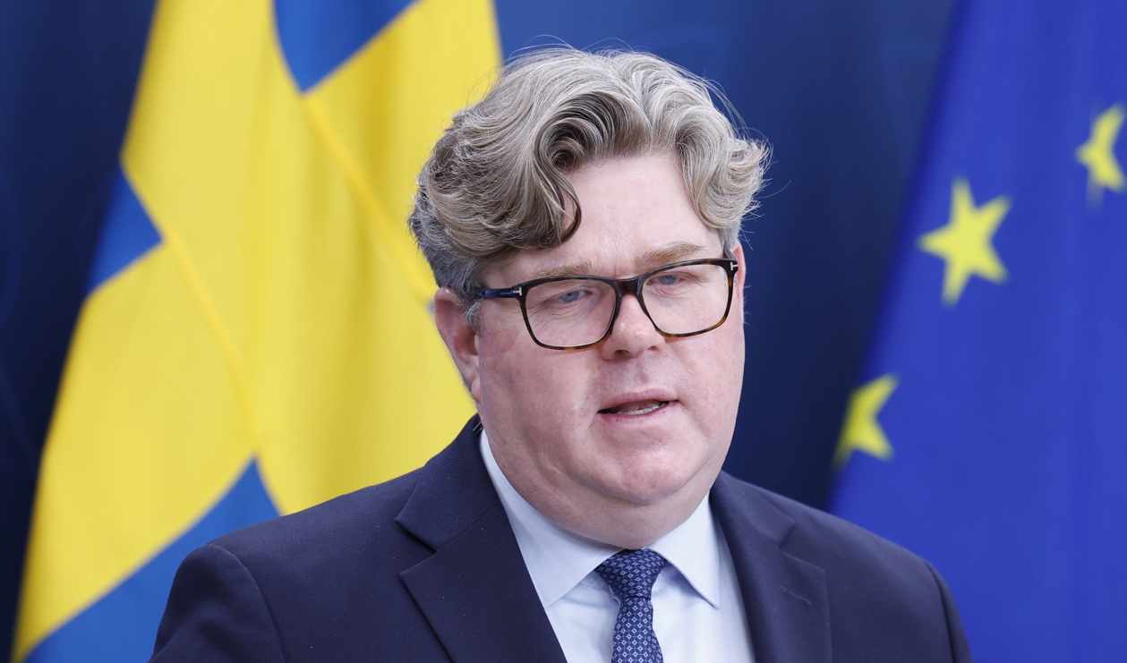 Gunnar Strömmer ska analysera lagrådets yttrande skyndsamt. Arkivbild. Foto: Christine Olsson/TT