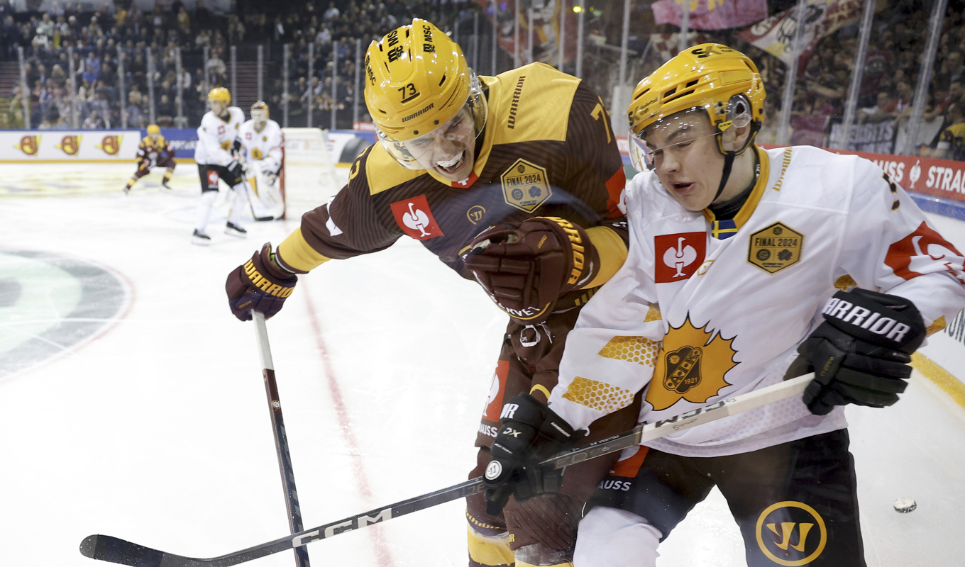 Skellefteå besegrades i CHL-finalen. Foto: Cyril Zingaro/AP/TT