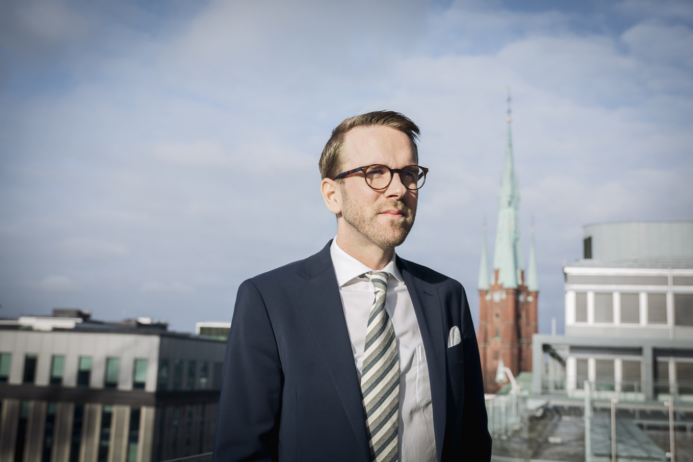 Infrastruktur- och bostadsminister Andreas Carlson (KD) är en av de ministrar som har haft felaktigheter i sina cv:n publicerade på regeringens hemsida. Arkivbild. Foto: Judit Nilsson/ SvD / TT