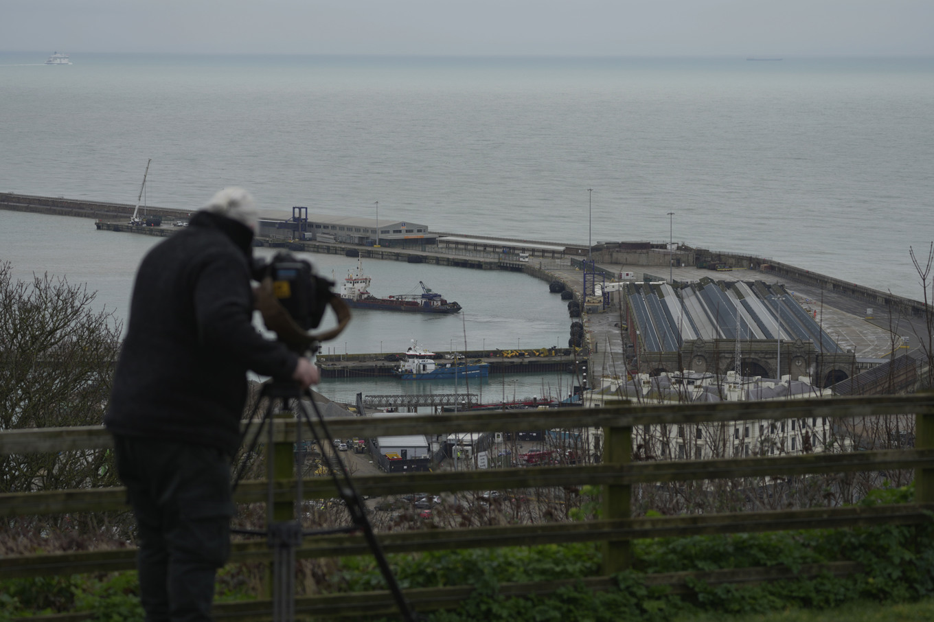En hamn i Dover, Storbritannien, dit migranter och flyktingar tagits emot. Arkivbild. Foto: Kin Cheung/AP/TT