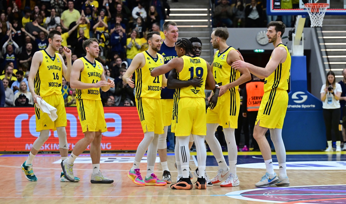 Sverige förlorade bortamatchen mot Montenegro i EM-kvalet. Foto: Björn Larsson Rosvall/TT