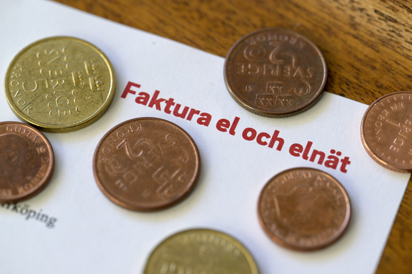 Dags betala ny elräkning. Arkivbild. Foto: Janerik Henriksson/TT