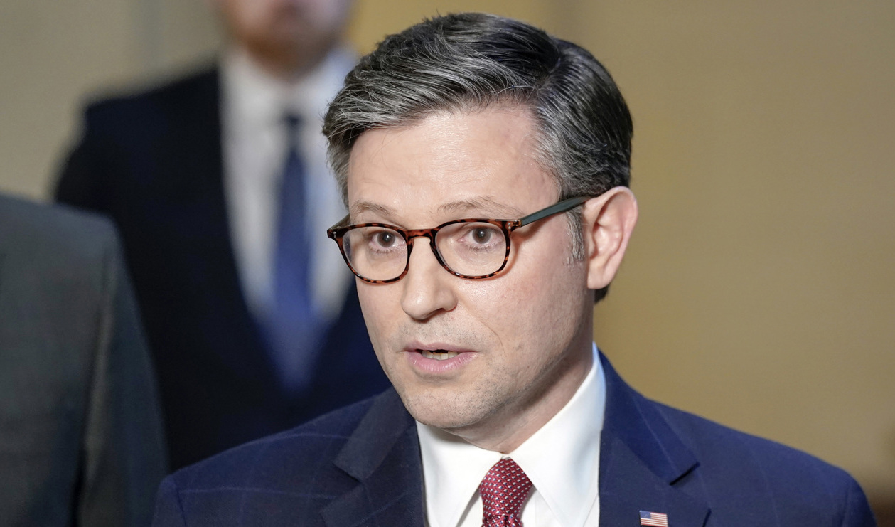 Representanthusets talman, republikanen Mike Johnson. Foto: Mariam Zuhaib/AP/TT